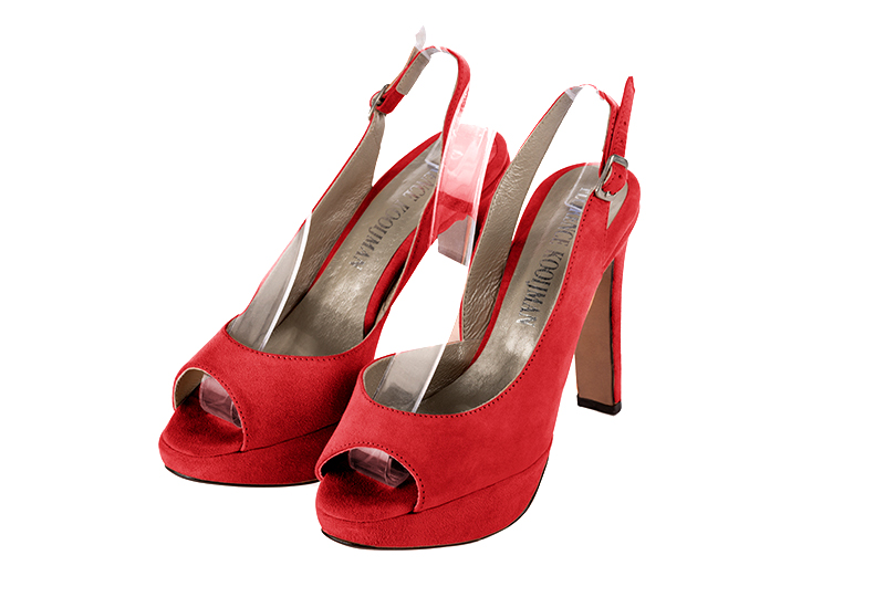 Scarlet red dress sandals for women - Florence KOOIJMAN
